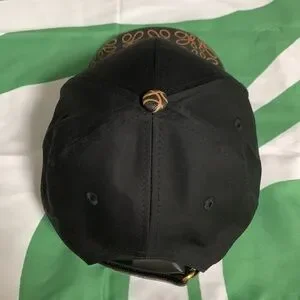 Loewe Black and Orange Logo Cap LOEWE logo-patch Baseball Cap | Black | FARFETCH main image 4